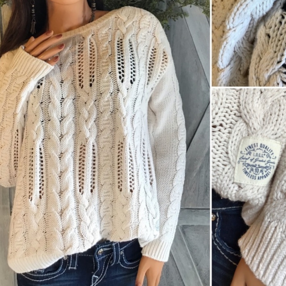 LOGG by Graded Goods /Warm Chunky Knit Sweater